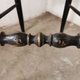 Black chair Napoleon III year, with gilding