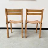 Sornay 80s beech chairs
