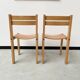 Beech chairs from the 1980s, Sornay.