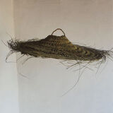 Doum pendant lamp in natural esparto