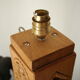 Vintage carved solid oak lamp foot