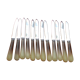 Set of 12 vintage meat knives stainless steel blade