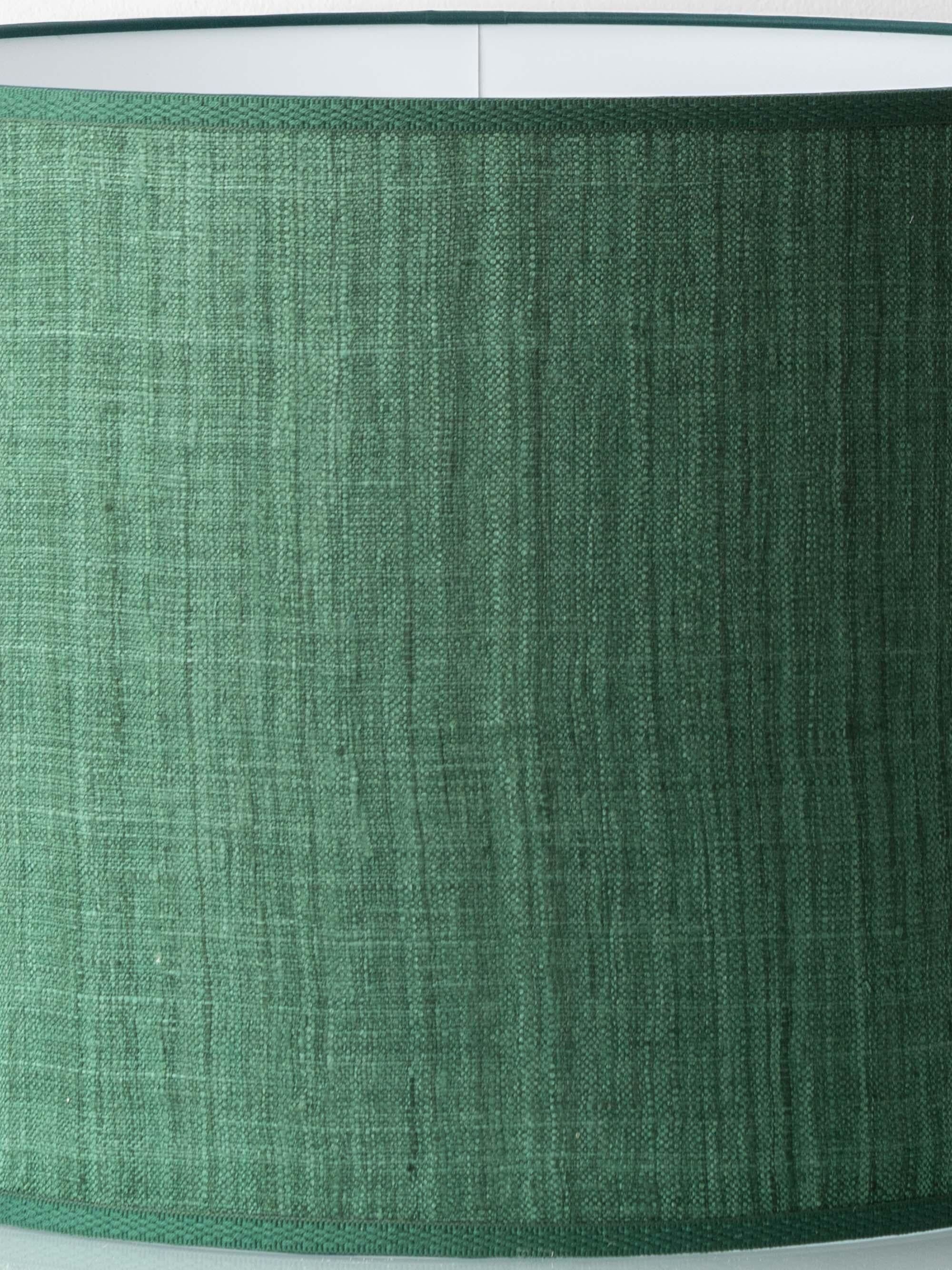 Spanish Revival Ceramic Table Lamp from Granada, New Green Silk Shade