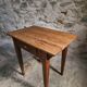 Compact French work table with bistro chair | Table circa 1900 | Chair circa 1950