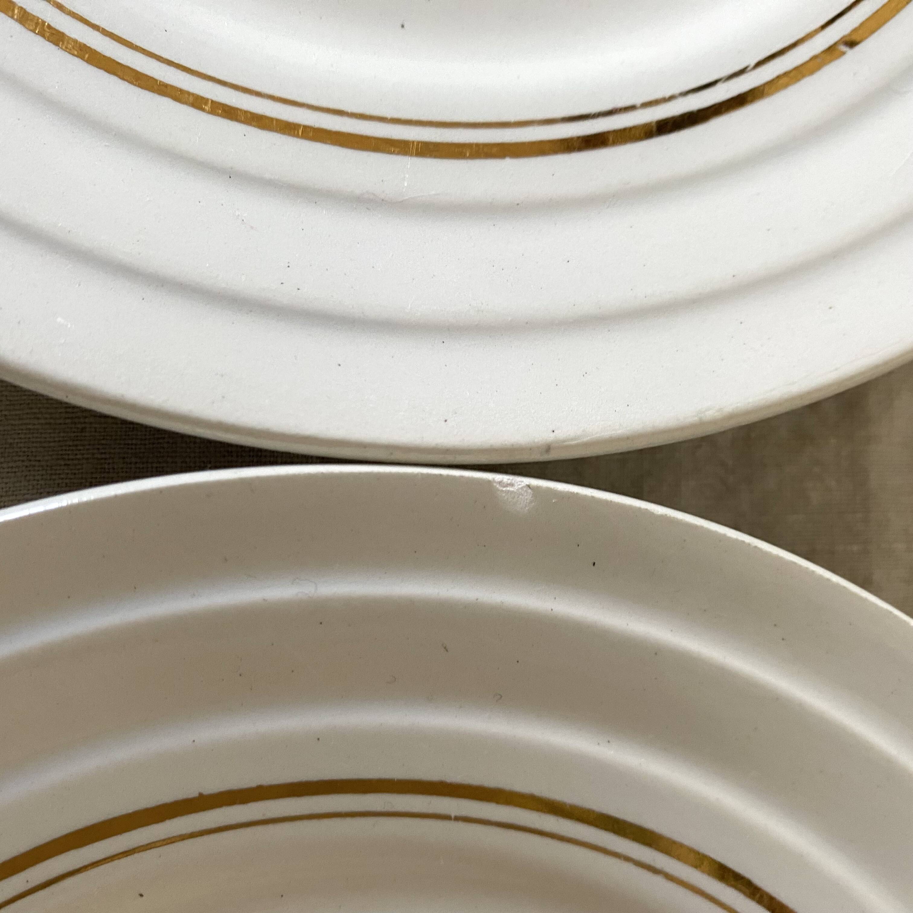 St Amand dessert plates, Roses