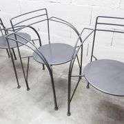 Set of 6 "Silver Moon" armchairs by Pascal Mourgue 1985