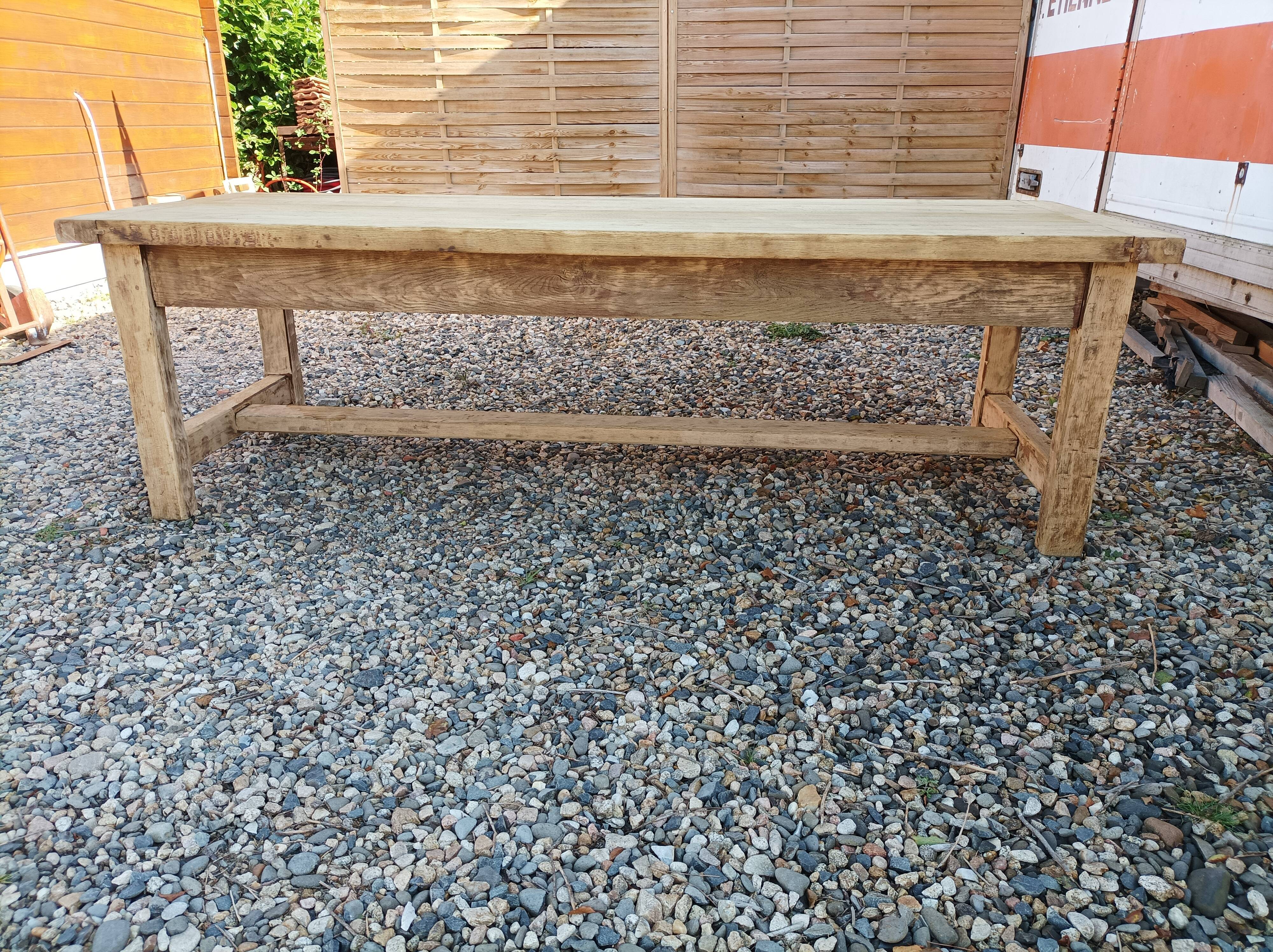 Solid oak farmhouse table