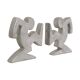 Designer Metal Bookends – La Linea (Osvaldo Cavandoli)