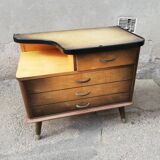 Pair of vintage bedside compass feet