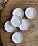 Set of 6 Arcoroc bread or dessert plates.