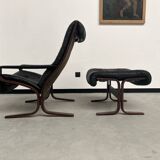 2 "Siesta" armchairs with their ottomans by Ingmar Relling, circa 1970