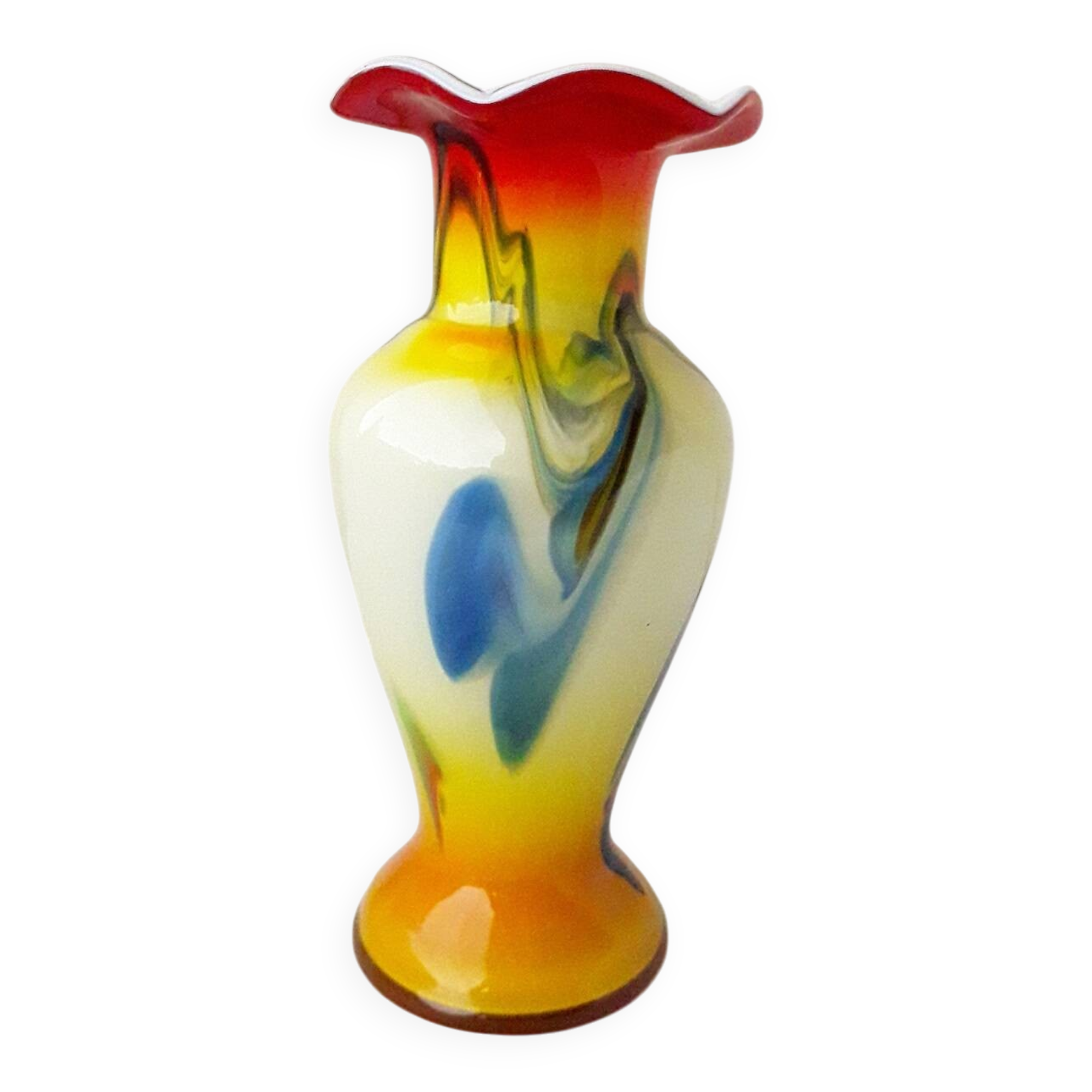 Tony Henri multicoloured glass vase