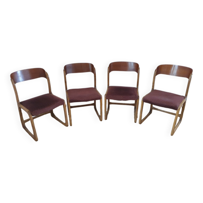 Chaises traineau bauman