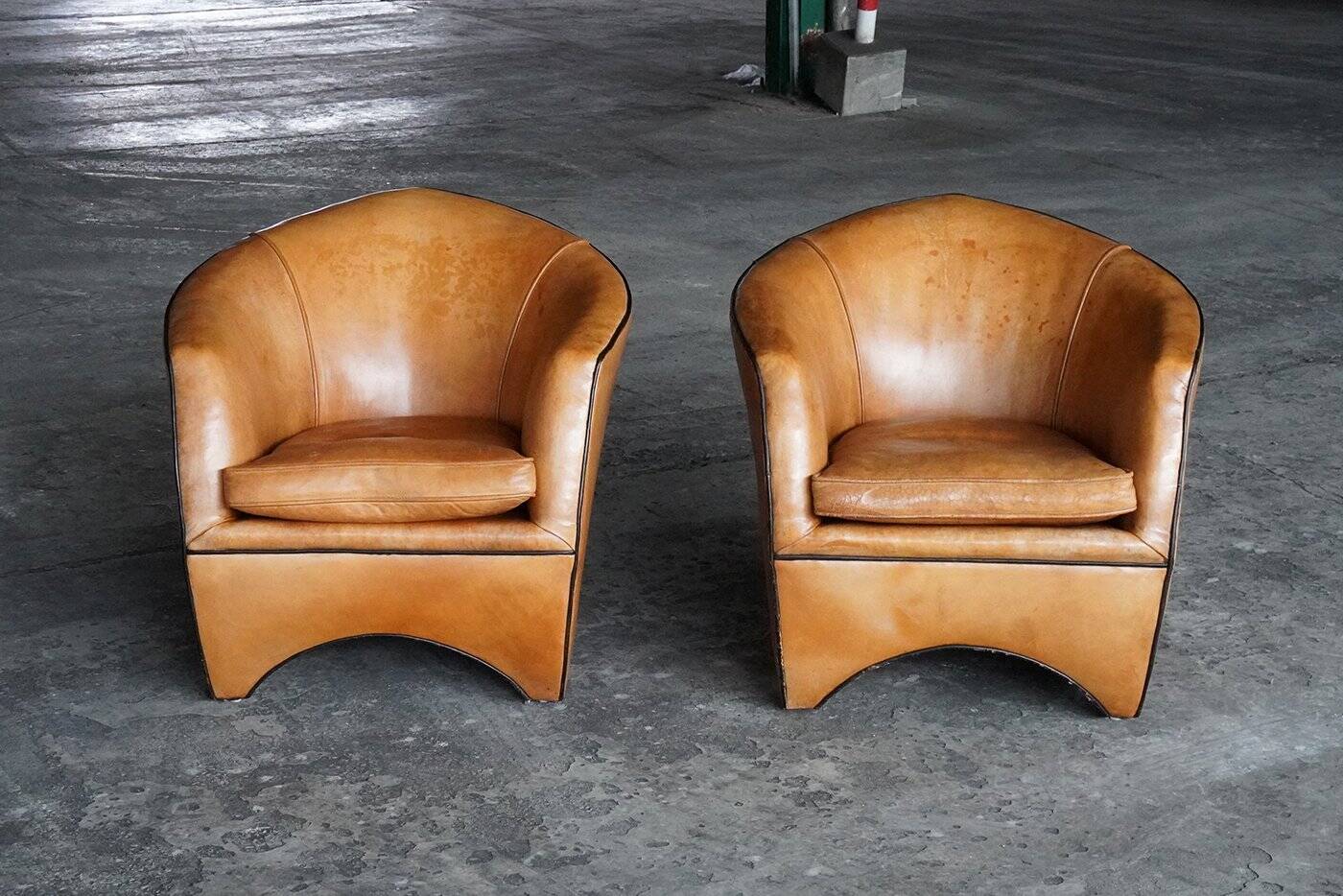 Vintage Lounge Chairs by Bart Van Bekhoven for Artistiek, 1990s, Set of 2
