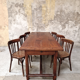 Table de ferme 2 tiroirs