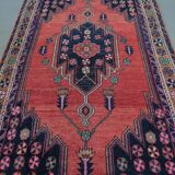 Antique hand-woven persian maslaghan rug, 1920s 254x135cm