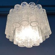 Lampe Plafonnier en Verre Allemande du Milieu du Siècle par Doria Leuchten, années 1960