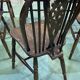 Série de 6 chaises bistrot anglaises en orme années 70