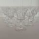 Set of 10 Baccarat Piccadilly Cut Crystal White Wine / Port Glasses