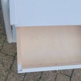 50s boarding school bedside table