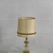 Lampe ancienne en crystal et laiton