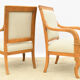 Pair of Restoration style armchairs
