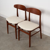 Set of two teak chairs, Danish design, 1960s, production: Denmark