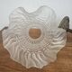 Antique bronze wall light in Louis XVI style - tulip-shaped glass paste flower.