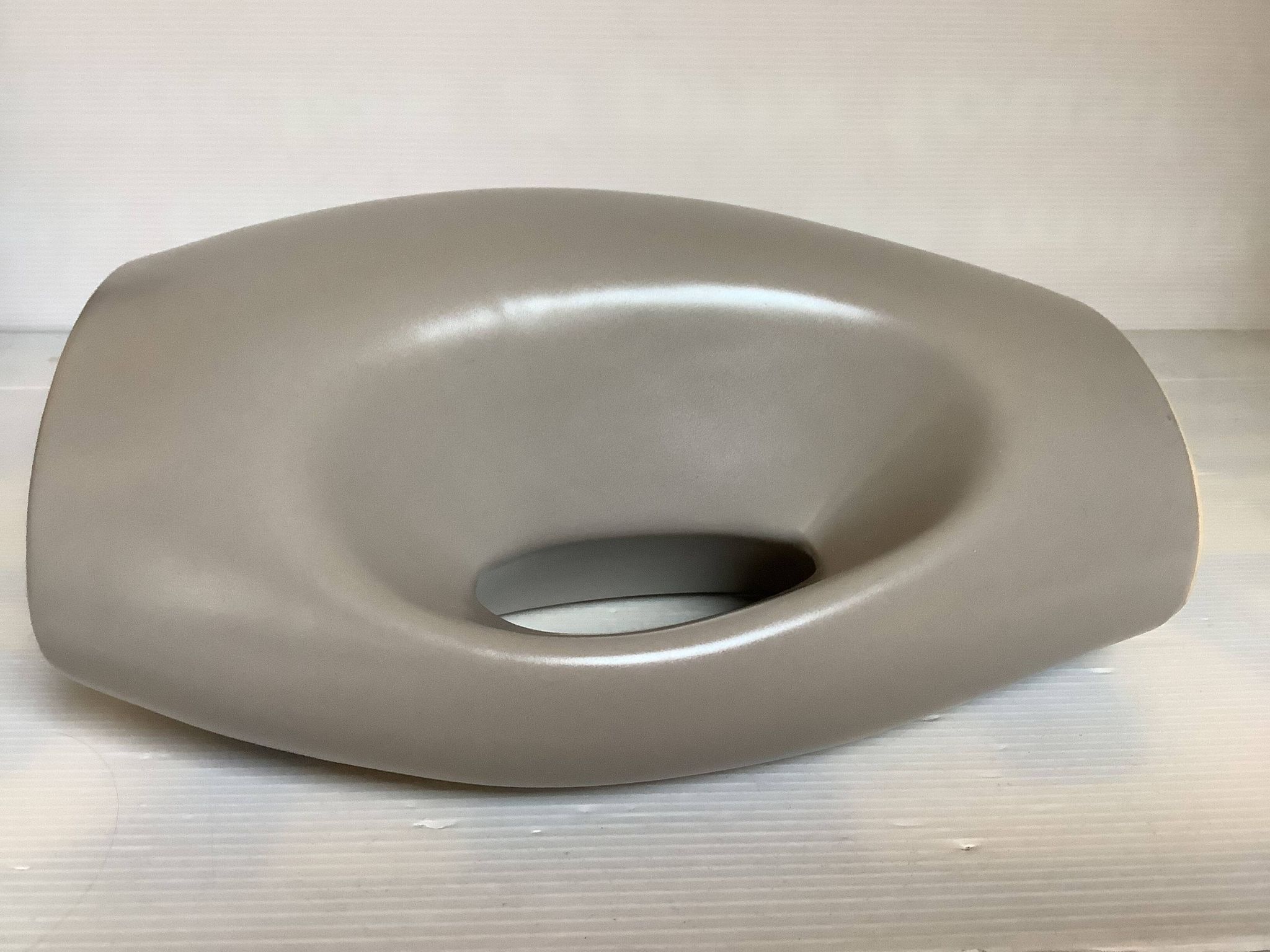 Grey ceramic vase design