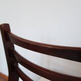 6 Scandinavian chairs skaï white