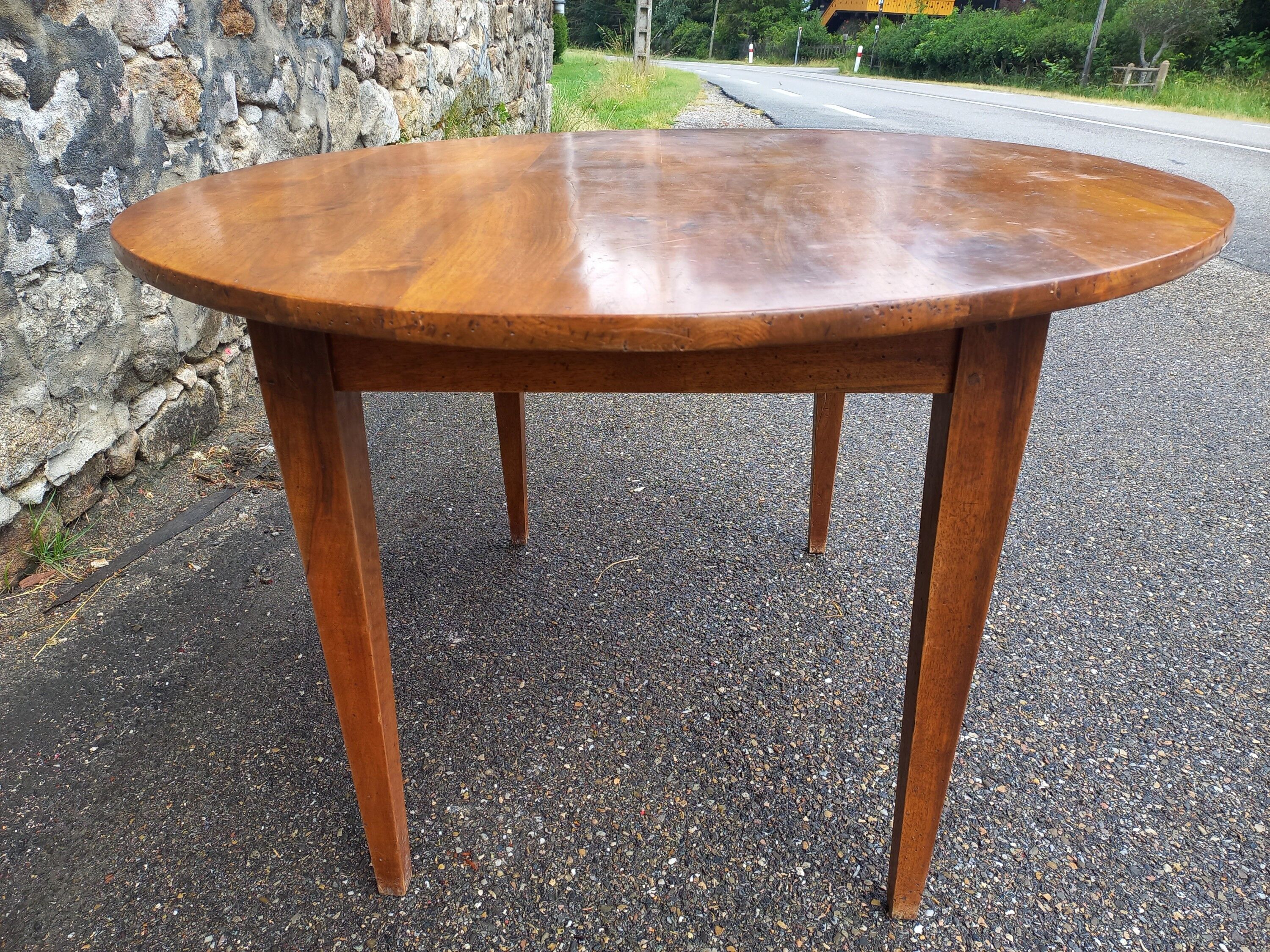 Oval farmhouse table 130 cm