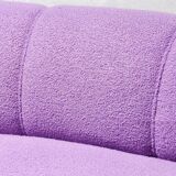 Mid-Century Italian Sofa in Purple Bouclé Wool, 1950s