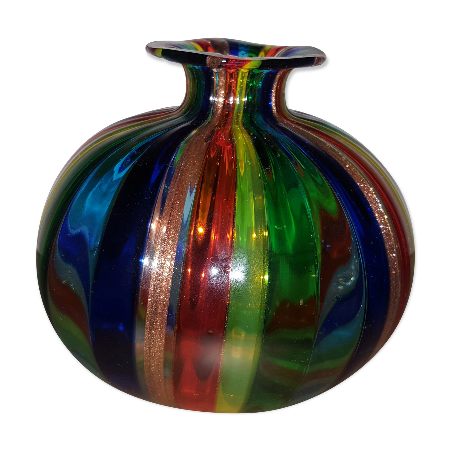 Murano multicolored vase