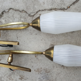 Pair of wall lamps, lunel edition, 1961 paris, vintage 50s, 60s.