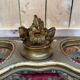 Louis XVI style coffee table – Gilded wood and Carrara marble