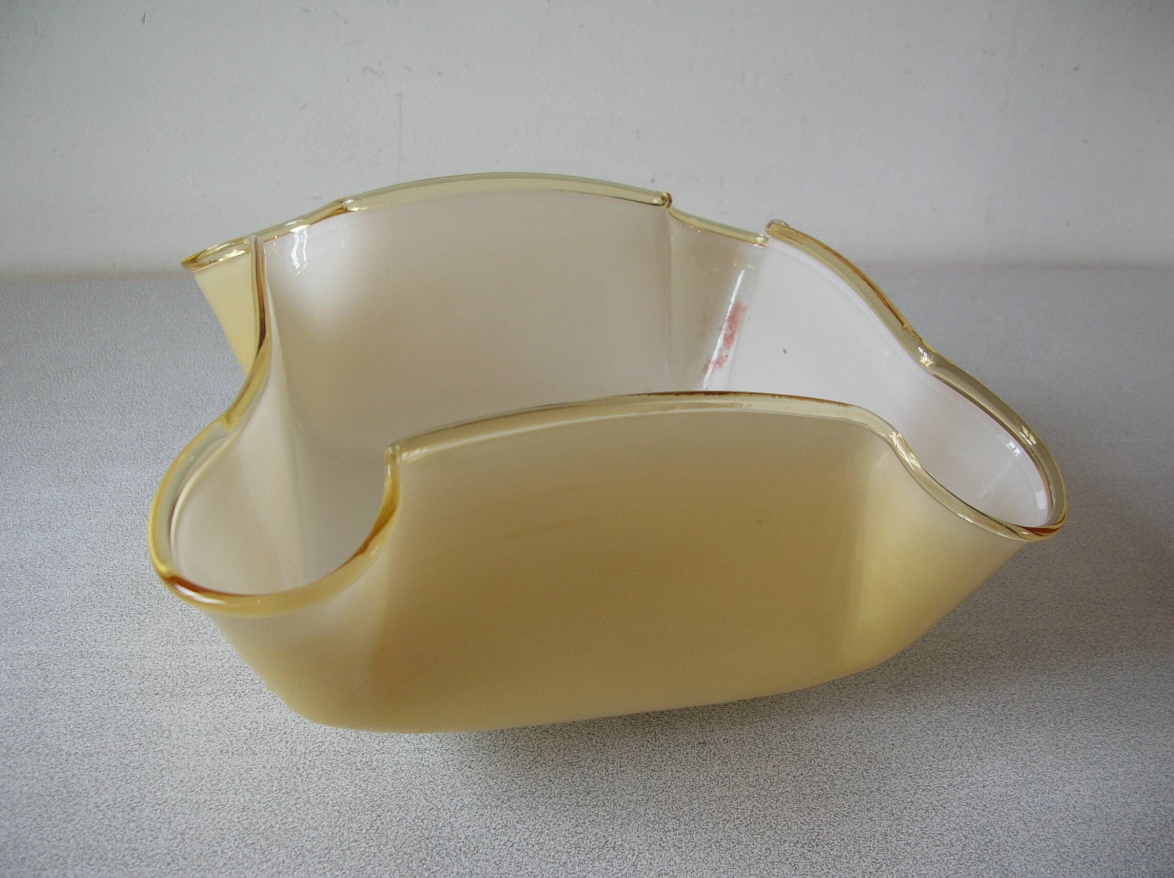 Old globe lampshade pendant in white caramel glass vintage decorative light fixture