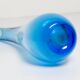 Vintage blue thin glass vase from the mid-century, Europe, 1960s.