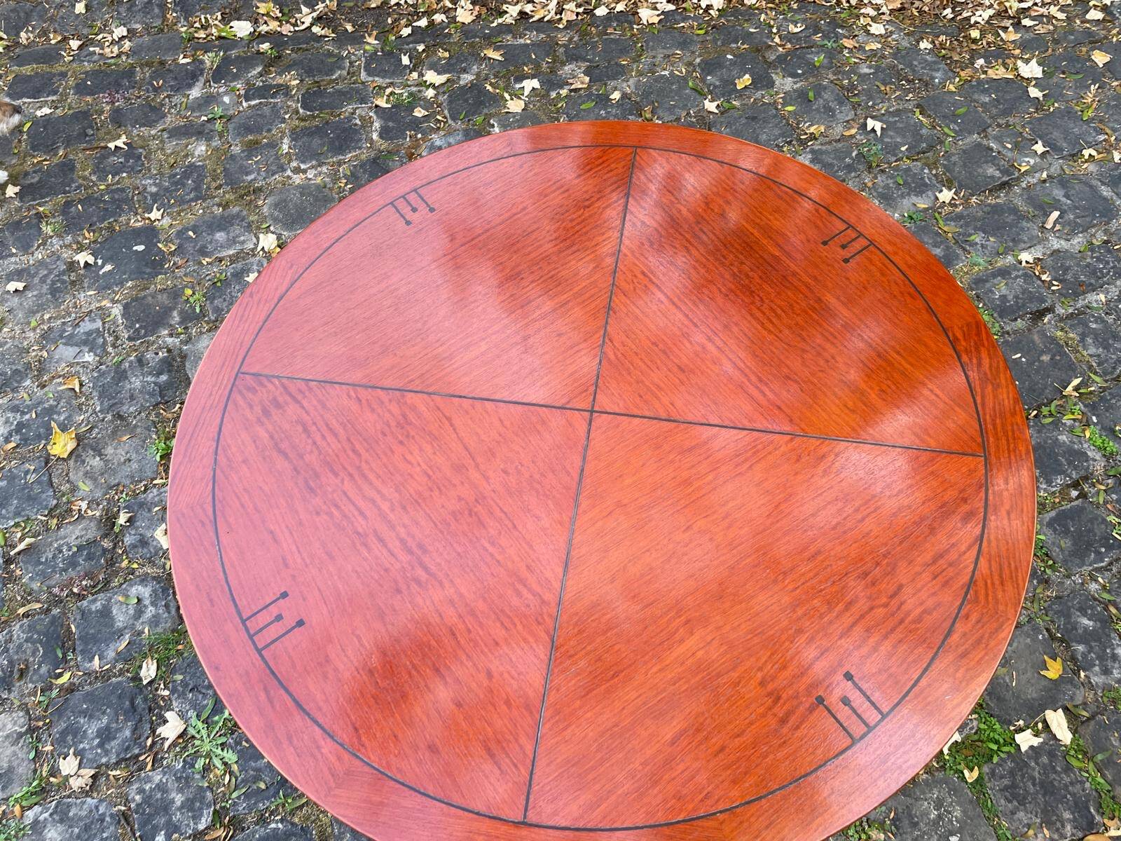 Round art deco dining table - schuitema (decoforma collection) - ø 130 cm