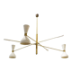 Moonlight 3-arm white pendulum chandelier