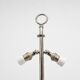 Lamp base Corn ears Maison Charles in silvered bronze 1970