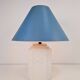 White Ceramic Palm Tree Table Lamp in the style of Serge Roche, 1970s