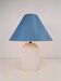 White Ceramic Palm Tree Table Lamp in the style of Serge Roche, 1970s
