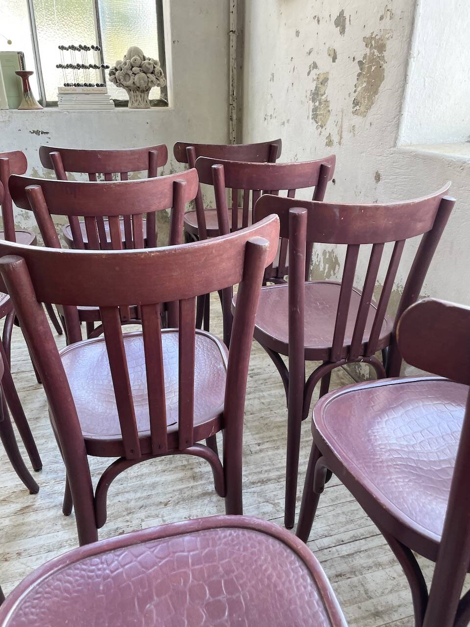 Set of 13 Japy bistro chairs, 1940