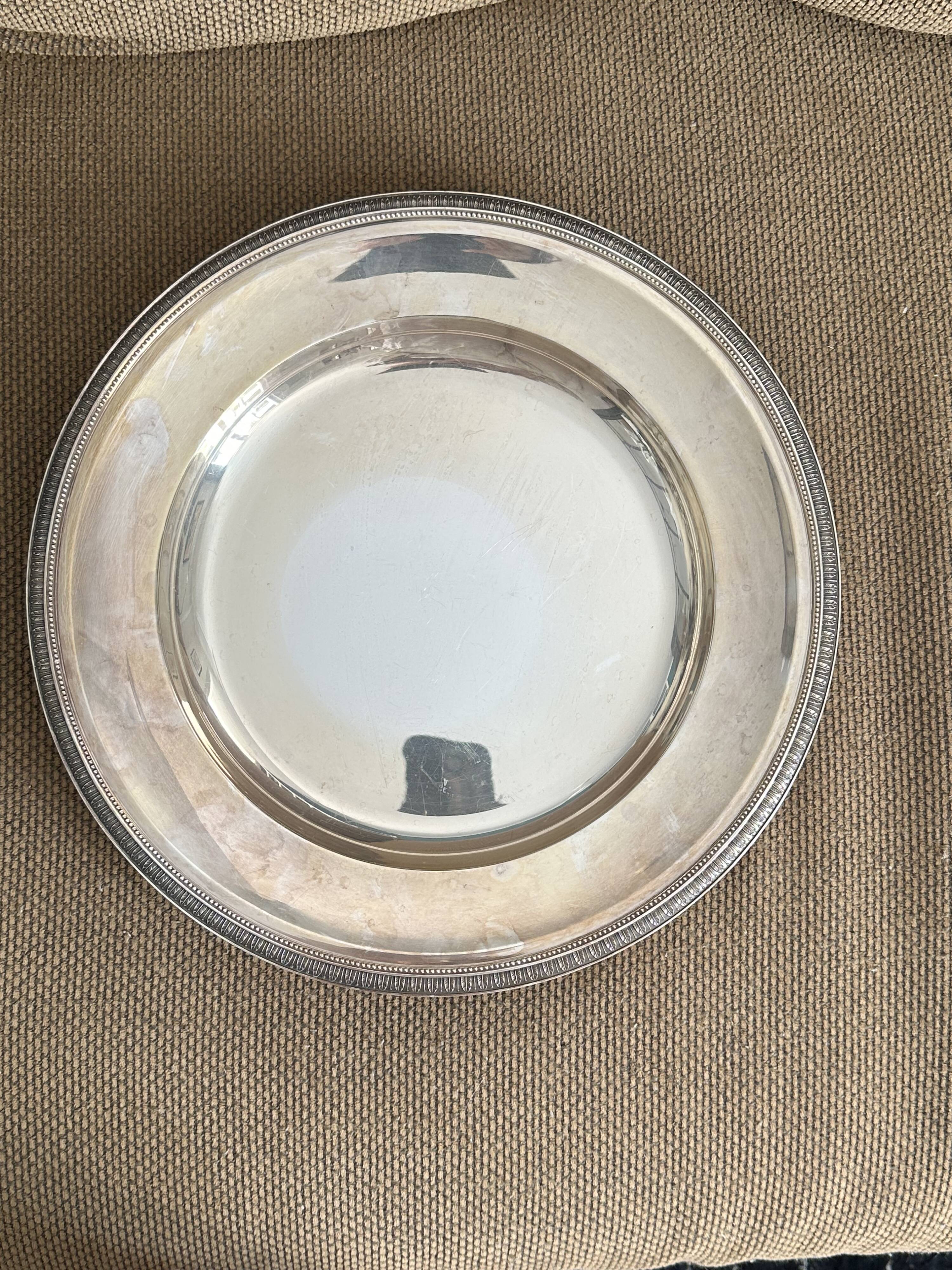 Christofle round hollow dish
