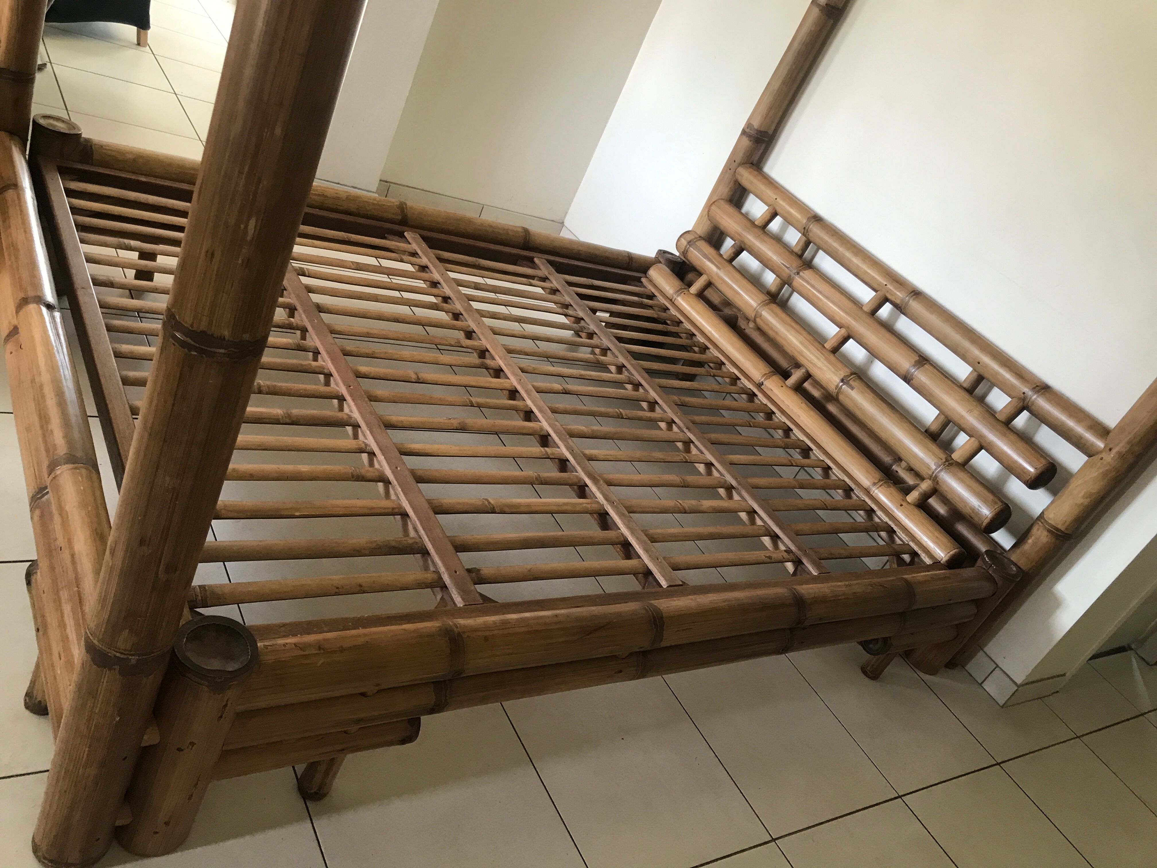 Bamboo canopy bed