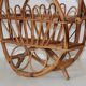 Vintage bamboo magazine rack Italy 1960s