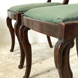 Set of 4 nineteenth century mahogany chairs