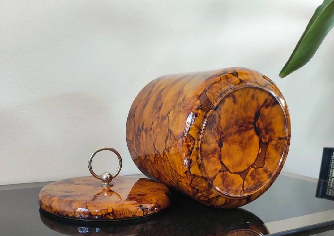 Vintage ice bucket - Turtle shell design