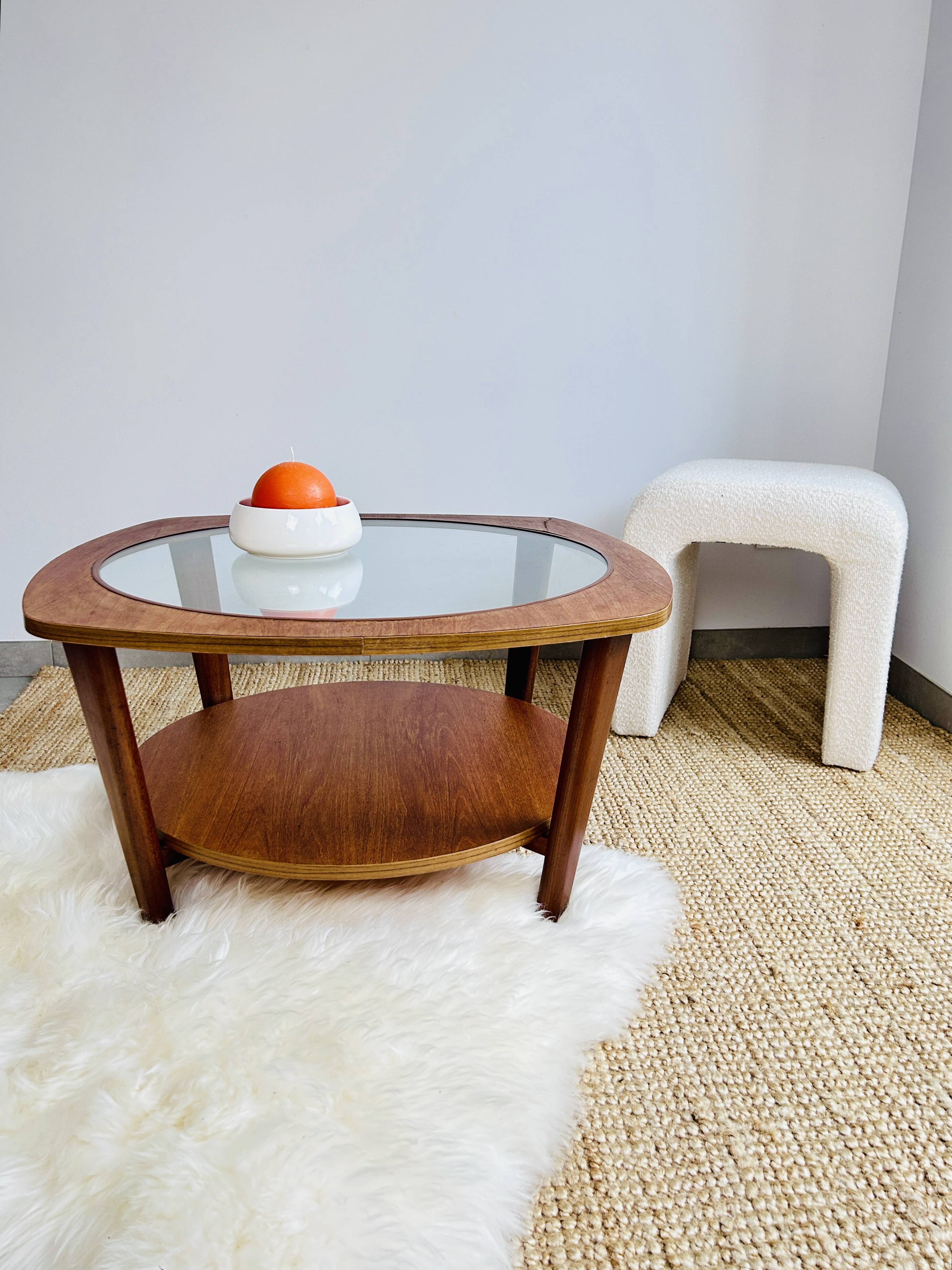 Mid-Century English teak coffee table