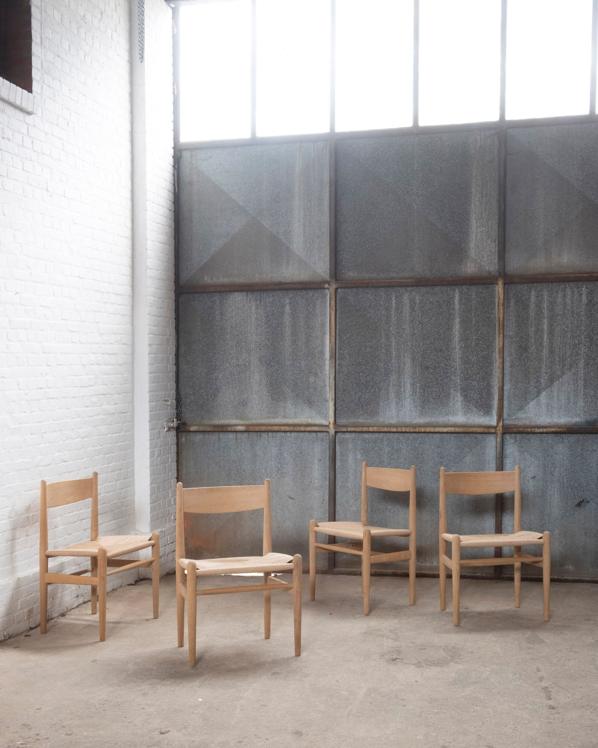 4 chaises CH36 d'Hans J. Wegner par Carl Hansen & Son